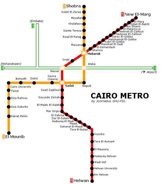 cairo subway map